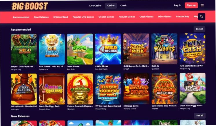 Big Boost Casino India review on Gambling.com